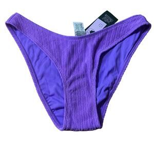 Wild Fable Women's Purple Plisse Textured Bikini Bottom - Size Small - NWT